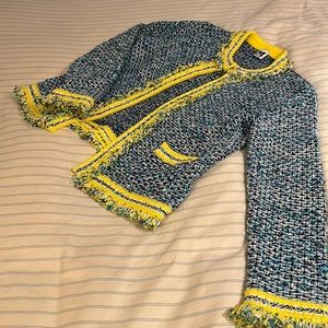 Missoni Cardigan Jacket in blue and yellow